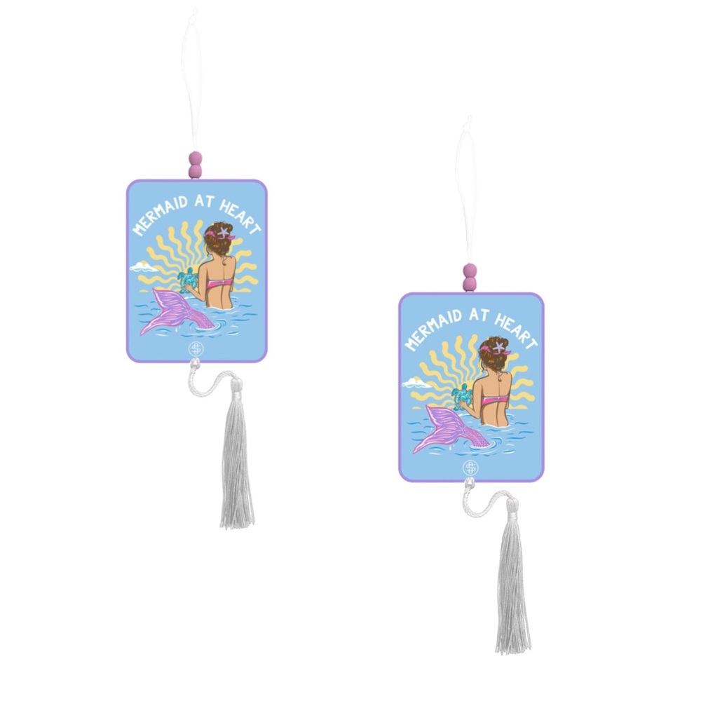 ✨🆕💦🧜‍♀️SIMPLY SOUTHERN MERMAID AT HEART CAR AIR FRESHENERS SET OF TWO🧜‍♀️💦